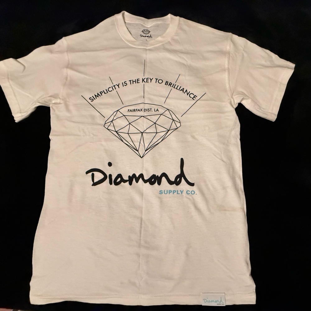 Diamond Supply Co. Graphic Tee – White – Men’s Large